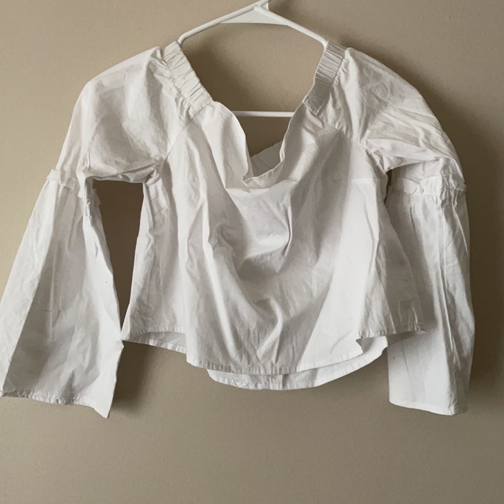 White off the shoulder top